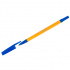 Ручка шариковая "907 Orange" синяя, 1,0мм, желтый корпус