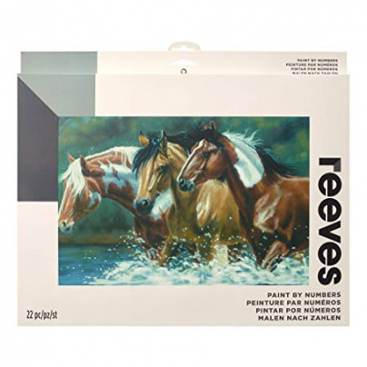 Набор "Рисование по номерам" - "Кони в воде"