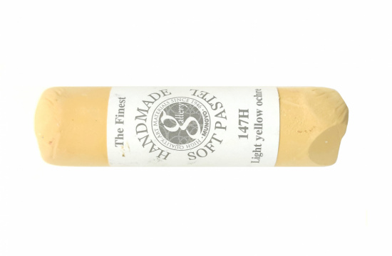 Пастель сухая мягкая круглая ручной работы №147, светло-желтая охра