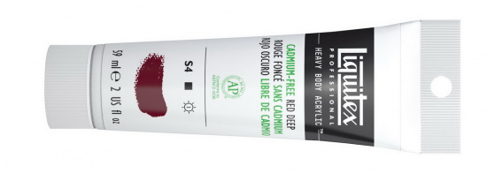 Краска акриловая "Heavy body", туба 59мл, №895 красный темный 