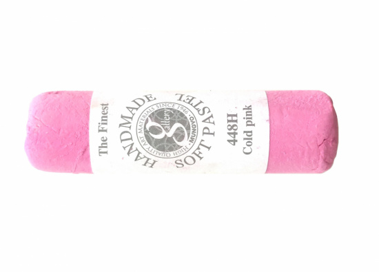 Пастель сухая мягкая круглая ручной работы №448, холодный розовый