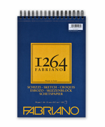 Альбом для графики 1264 SKETCH 90г/м.кв 21х29,7 120л спираль по короткой стороне