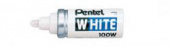 Маркер перманентный White, короткий корпус (пулеобразный наконечник), белый 6.5 мм
