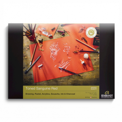 Склейка для пастели "Rembrandt", 180г/м2, A3, 50л, красные тона