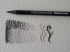 Чернографитовый карандаш "Monolith" без оболочки, твердость 2B