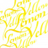 Тушь для каллиграфии (синяя крышка), желтый лимон 30мл