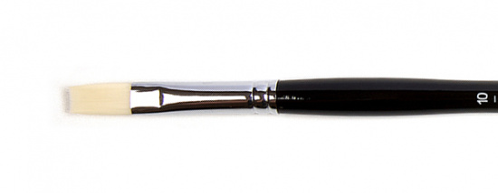 Кисть для акрила "Amsterdam 352L" жесткая синтетика плоская удлиненная, ручка длинная №10