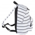 Рюкзак, универсальный, сити-формат, белый в полоску, 20 литров, 41х32х14 см