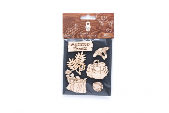 Набор заготовок для декорирования Autumn5 фанера 10х14см Набор заготовок для декорирования Autumn5 фанера 10х14см