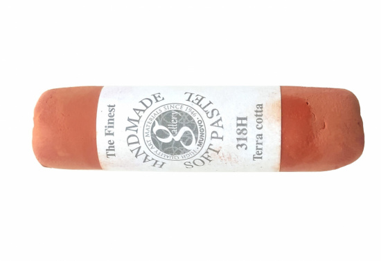 Пастель сухая мягкая круглая ручной работы №318, терракота