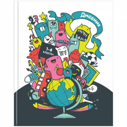 Дневник 1-4 кл. 48л. ЛАЙТ "Monster school", глянцевая ламинация sela25 Дневник 1-4 кл. 48л. ЛАЙТ "Monster school", глянцевая ламинация sela25
