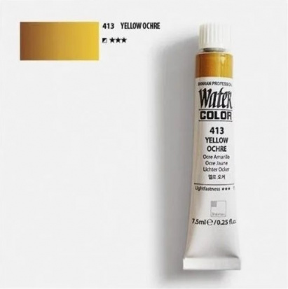 Краска акварельная "Watercolor Pro" 413 желтая охра 7,5 мл