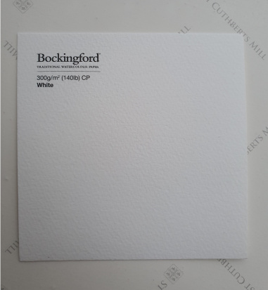 Склейка для акварели "Bockingford", белая, Fin \ Cold Pressed, 300г/м2, 38x51см, 12л