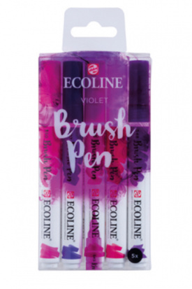 Набор маркеров "Ecoline" 5шт, фиолетовые цвета