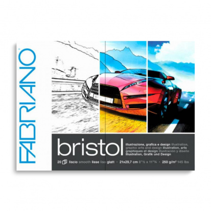 Склейка для рисования "Bristol" 250г/м2 А4 Гладкая 20л по 1 стороне