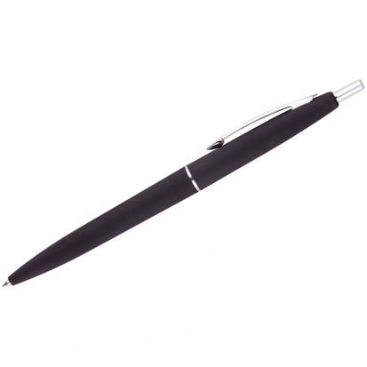 Ручка шариковая автоматическая "Business" синяя, 0,7мм, черный антискол. корпус