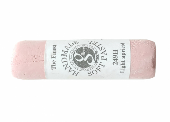 Пастель сухая мягкая круглая ручной работы №249, светлый абрикос