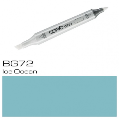 Маркер спиртовой, двусторонний "Copic Ciao", цвет №BG72 ледяной океан