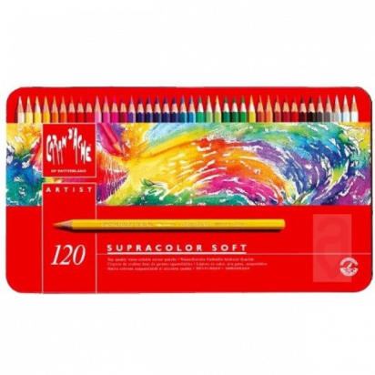 Набор цветных карандашей, "Supracolor", Акварель, 3.8мм, 120цв, металл