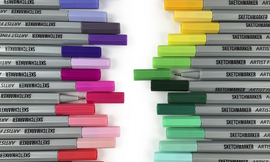 Набор капиллярных ручек Sketchmarker Artist fine pen Basic 48цв Набор капиллярных ручек Sketchmarker Artist fine pen Basic 48цв