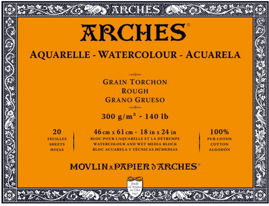 Блок для акварели "Arches" 300г/м2 46x61см 20л Torchon склейка