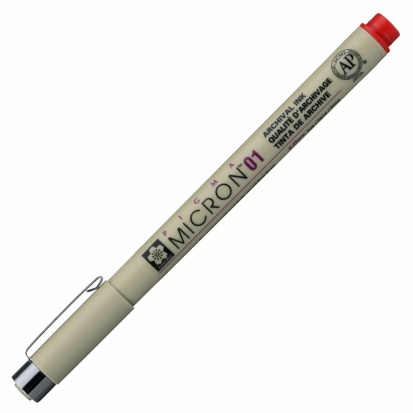 Ручка капиллярная "Pigma Micron" 0.25мм, Красный