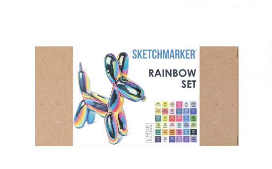 Набор маркеров Sketchmarker RAINBOW 36шт  лимитированный