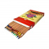 Карандаши цветные утолщенные "Jumbo natur", 24 цвета, 5,6мм, некрашеный корпус