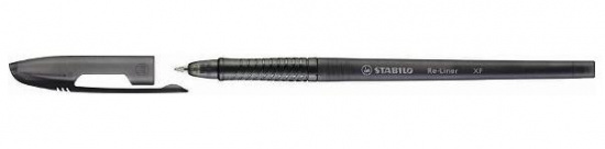 Шариковая ручка "Re-Liner", цвет корпуса: чёрный дымчатый, цвет чернил: чёрный, толщина 0,35мм sela2