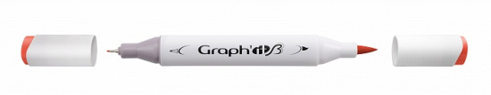 Маркер "GRAPH'IT Brush" двухсторонний на спирт. основе цв.2170 Красная паприка