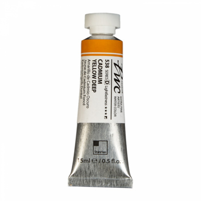 Акварельная краска "Pwc" 538 темно-желтый кадмий 15 мл