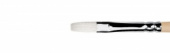 Кисть синтетика+щетина, плоская, длинная ручка "1M22" №6, для масла, акрила, гуаши, темперы