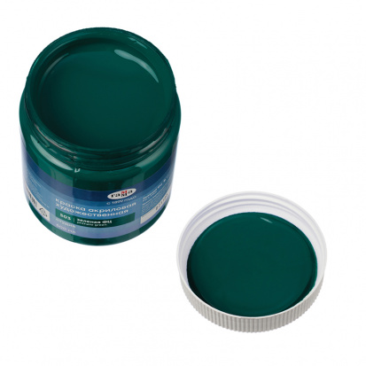 Краска акриловая художественная "Студия", 500мл, банка, зеленая ФЦ