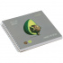 Скетчбук MESHU "Avocadreams", 60л,15x15см, на гребне, 120г/м2, выборочный лак, Soft touch