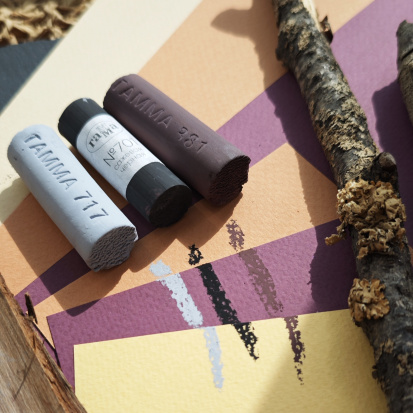 Набор из 3-х оттенков художественной пастели Гамма, палитра №12 Набор из 3-х оттенков художественной пастели Гамма, палитра №12