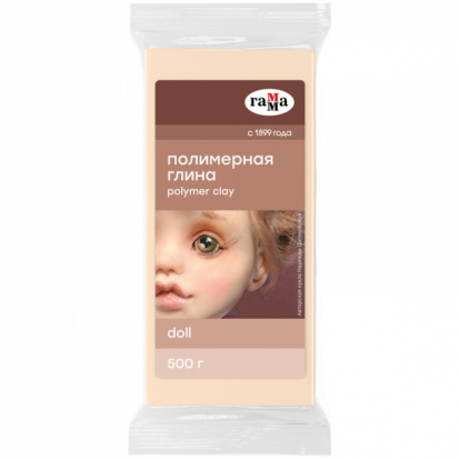 Полимерная глина DOLL "Хобби", 500г, телесный