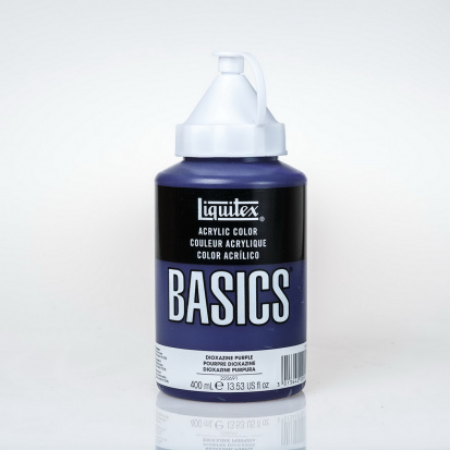 Краска акриловая "Basics", банка 400мл, №186 диоксазин фиолетовый 