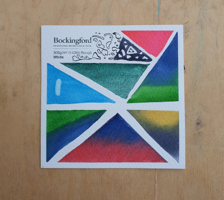 Склейка для акварели "Bockingford", белая, Rough \ Torchon, 300г/м2, 13x18см, 12л 