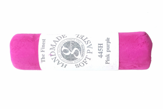 Пастель сухая мягкая круглая ручной работы №445, розовый фиолетовый