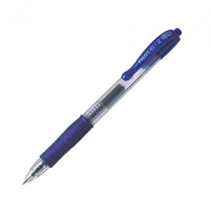 Ручка гелевая "G-2" синяя 0.3мм