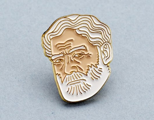 Значок эмалированный, Эрнест Хемингуэй