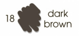 Маркер-кисть "Artists Brush", акварельные чернила на водной основе Dark Brown №18