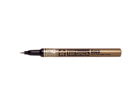 Маркер "Pen-Touch" Золотой тонкий стержень 0.7мм