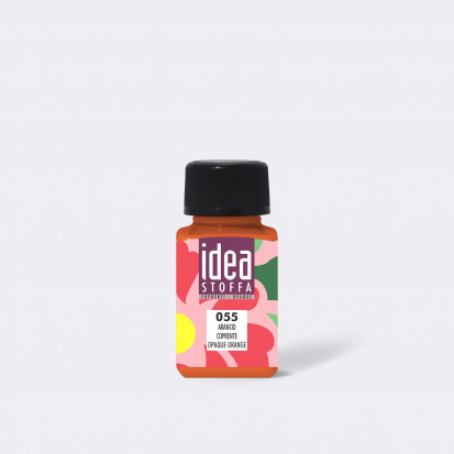 Акриловая краска по ткани "Idea Stoffa" оранжевый 60 ml