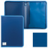 Папка на молнии пластиковая "Contract", А4, 335х242мм, внутренний карман, синяя