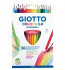 Giotto Colors 3.0 Цветные акварельные деревянные карандаши, 36 шт. треугольной формы.