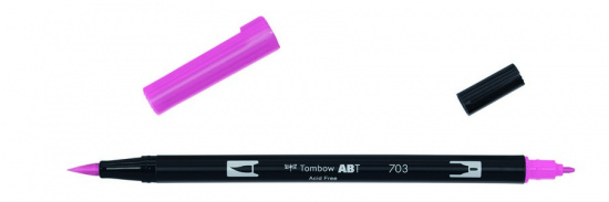 Маркер-кисть "Abt Dual Brush Pen" 703 розовая роза