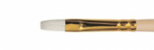 Кисть щетина плоская, длинная ручка "1722" №7, для масла, акрила, гуаши, темперы