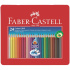 Карандаши цветные Faber-Castell "Grip", 24цв., трехгранные заточен., метал. кор.