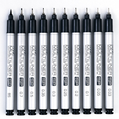 Ручка капиллярная (мультилинер) Copic SP 0.1мм черный sela